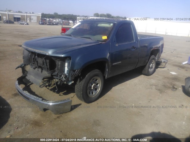 1GTN1TEX8BZ431601 - 2011 GMC SIERRA C1500 BLUE photo 2