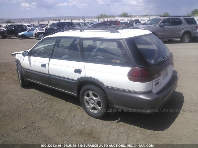 4S3BG6859W7614410 - 1998 SUBARU LEGACY 30TH ANN OUTBACK/LTD/SPT WHITE photo 3