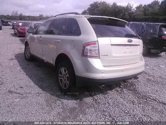 2FMDK39C07BA80799 - 2007 FORD EDGE SEL PLUS WHITE photo 3