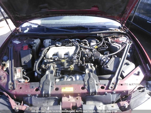 1G2WK52J41F248858 - 2001 PONTIAC GRAND PRIX SE 勃艮第红 照片 10