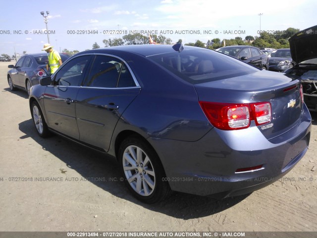 1G11E5SL0EF176263 - 2014 CHEVROLET MALIBU 2LT BLUE photo 3