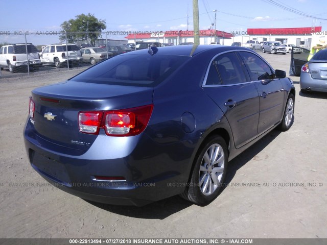 1G11E5SL0EF176263 - 2014 CHEVROLET MALIBU 2LT BLUE photo 4