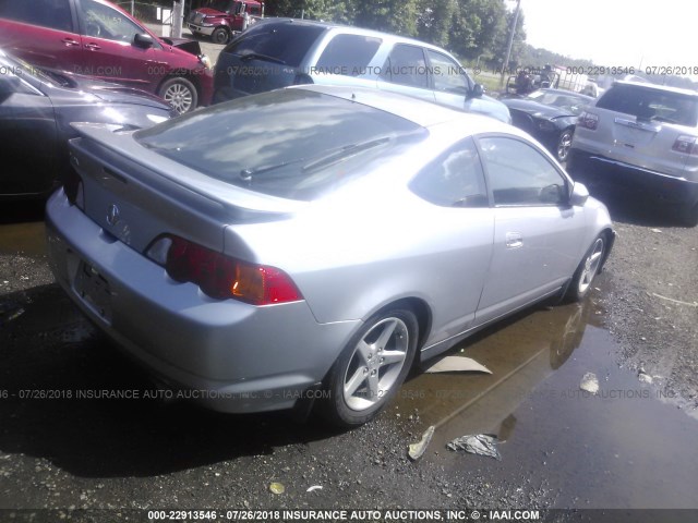 JH4DC53853C017532 - 2003 ACURA RSX GRAY photo 4