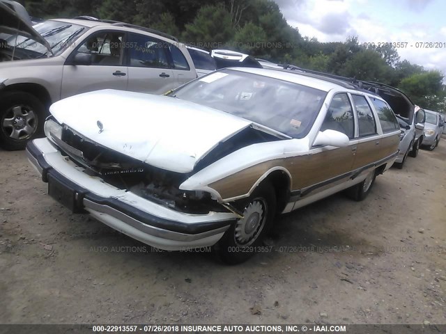 1G4BR82P6TR415844 - 1996 BUICK ROADMASTER LIMITED WHITE photo 2