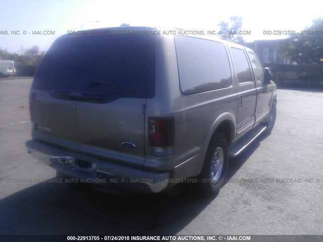 1FMNU42S32EC69319 - 2002 FORD EXCURSION LIMITED GRAY photo 4