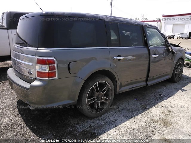 2FMHK6DT5DBD35145 - 2013 FORD FLEX LIMITED GRAY photo 4