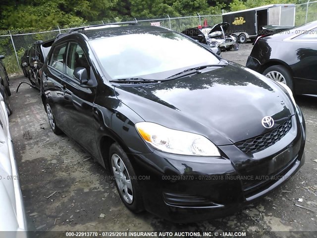 2T1KU40E19C045399 - 2009 TOYOTA COROLLA MATRIX  BLACK photo 1