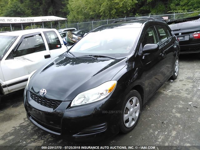 2T1KU40E19C045399 - 2009 TOYOTA COROLLA MATRIX  BLACK photo 2