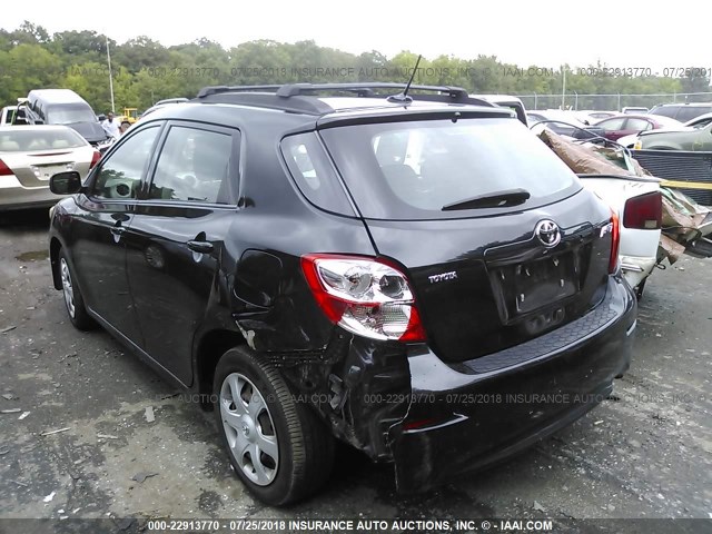 2T1KU40E19C045399 - 2009 TOYOTA COROLLA MATRIX  BLACK photo 3