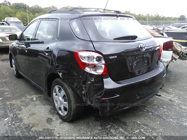 2T1KU40E19C045399 - 2009 TOYOTA COROLLA MATRIX  BLACK photo 6