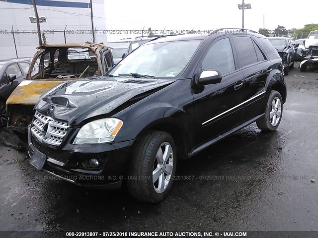 4JGBB86E59A524154 - 2009 MERCEDES-BENZ ML 350 BLACK photo 2