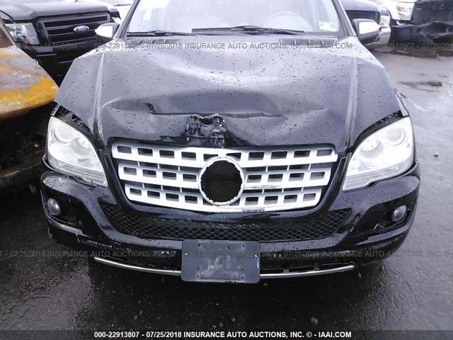 4JGBB86E59A524154 - 2009 MERCEDES-BENZ ML 350 BLACK photo 6