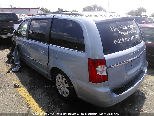 2C4RC1BG9DR559136 - 2013 CHRYSLER TOWN & COUNTRY TOURING BLUE photo 3