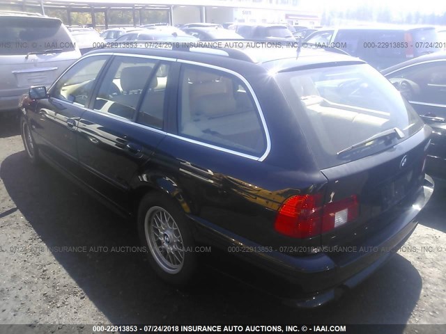 WBADS434X2GE10686 - 2002 BMW 525 IT AUTOMATIC BLACK photo 3