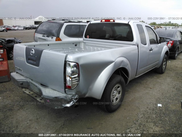 1N6BD0CT8AC421013 - 2010 NISSAN FRONTIER KING CAB SE/LE/NISMO SILVER photo 4