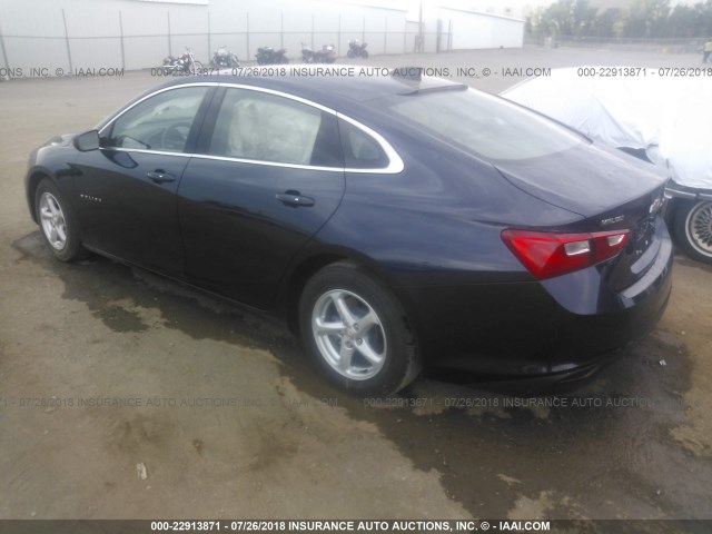 1G1ZB5ST6HF136740 - 2017 CHEVROLET MALIBU LS ლურჯი ფოტო 3