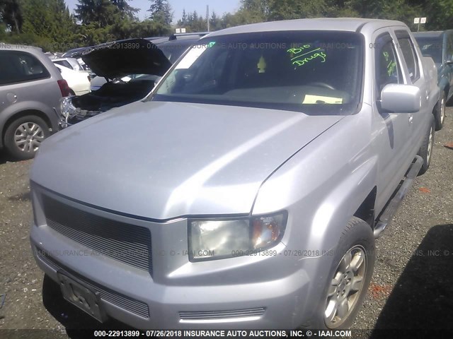 2HJYK16417H530430 - 2007 HONDA RIDGELINE RTS SILVER photo 2