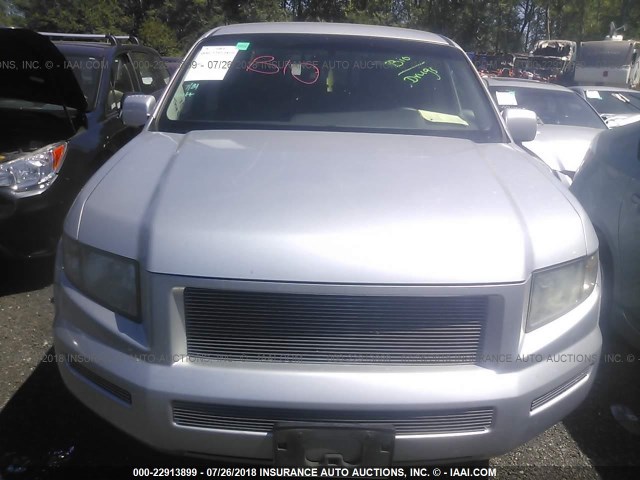 2HJYK16417H530430 - 2007 HONDA RIDGELINE RTS SILVER photo 6