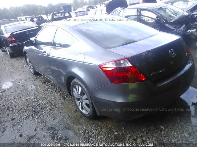 1HGCS118X9A005703 - 2009 HONDA ACCORD EXL GRAY photo 3