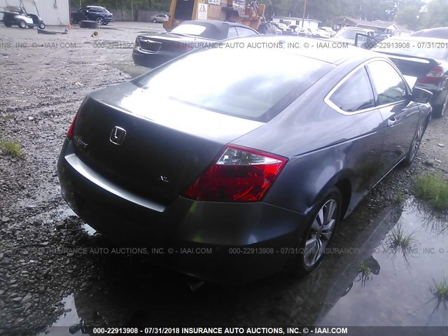 1HGCS118X9A005703 - 2009 HONDA ACCORD EXL GRAY photo 4