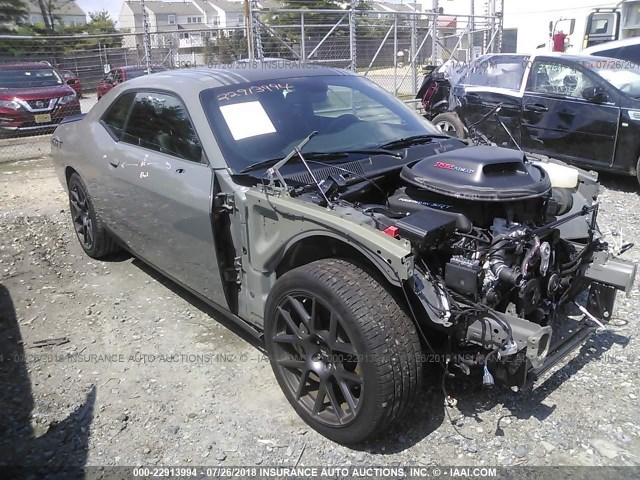 2C3CDZFJ3HH601503 - 2017 DODGE CHALLENGER R/T 392 GRAY photo 1