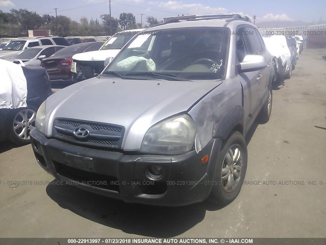 KM8JN12D86U331451 - 2006 HYUNDAI TUCSON GLS/LIMITED GRAY photo 2