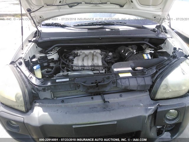 KM8JN12D87U485823 - 2007 HYUNDAI TUCSON SE/LIMITED WHITE photo 10