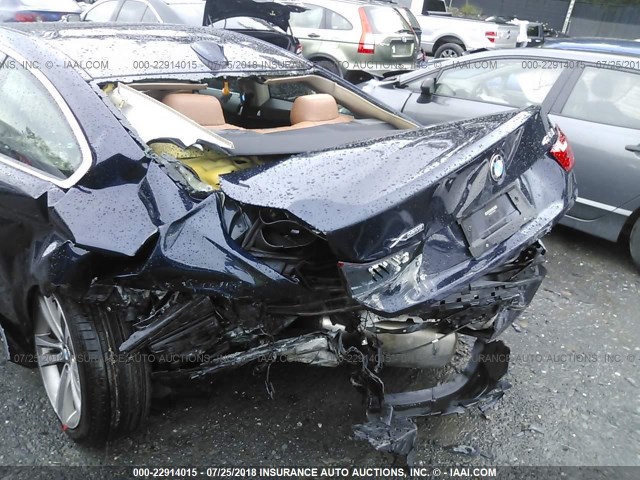 WBA3N9C54FK246697 - 2015 BMW 428 XI BLUE photo 6