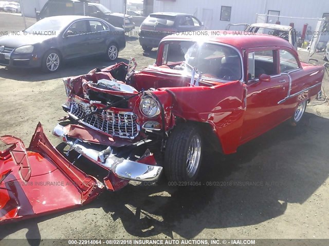 VB550023242 - 1955 CHEVROLET 210 RED photo 2