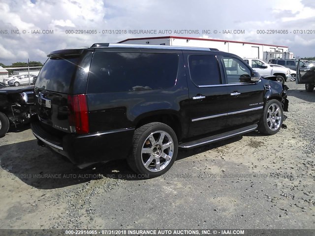 1GYFK66898R104735 - 2008 CADILLAC ESCALADE ESV BLACK photo 4