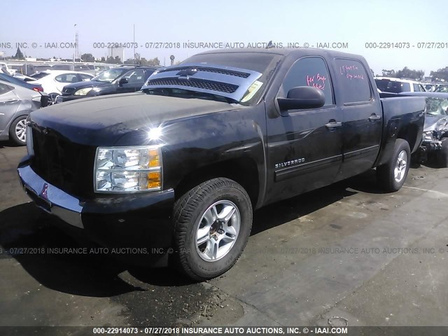 3GCPCREA8BG382143 - 2011 CHEVROLET SILVERADO C1500  LS BLACK photo 2