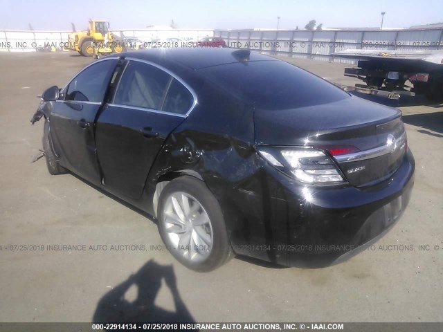 2G4GV5EK5F9133435 - 2015 BUICK REGAL BLACK photo 3