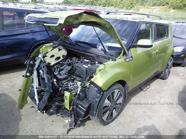 KNDJX3A56F7789136 - 2015 KIA SOUL ! GREEN photo 2