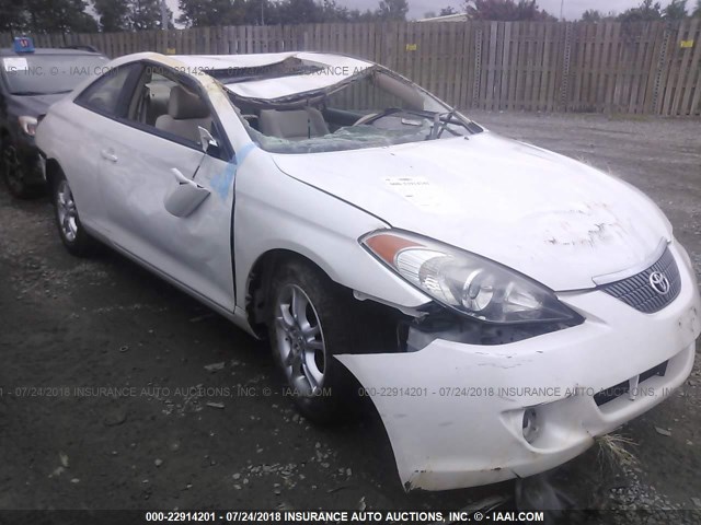 4T1CE30P85U506040 - 2005 TOYOTA CAMRY SOLARA SE/SLE თეთრი ფოტო 1