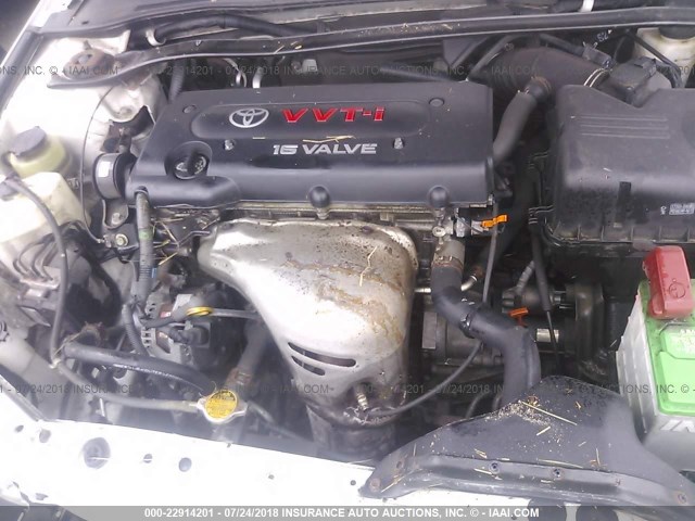 4T1CE30P85U506040 - 2005 TOYOTA CAMRY SOLARA SE/SLE თეთრი ფოტო 10