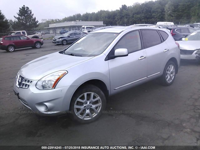 JN8AS5MV4BW287865 - 2011 NISSAN ROGUE S/SV/KROM SILVER photo 2