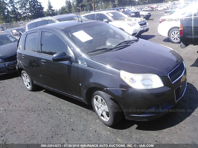 KL1TD66E29B381270 - 2009 CHEVROLET AVEO LS/LT 黑色 照片 1