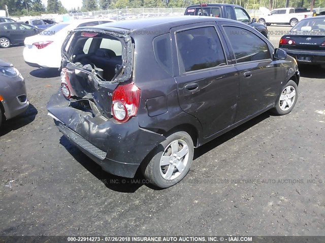 KL1TD66E29B381270 - 2009 CHEVROLET AVEO LS/LT 黑色 照片 4