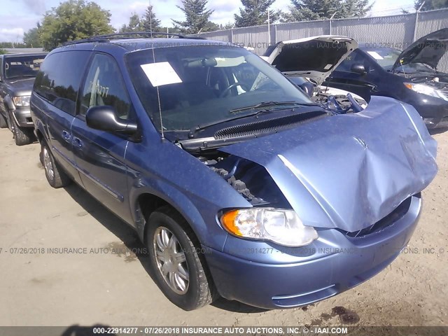2A4GP54L07R318187 - 2007 CHRYSLER TOWN & COUNTRY TOURING BLUE photo 1