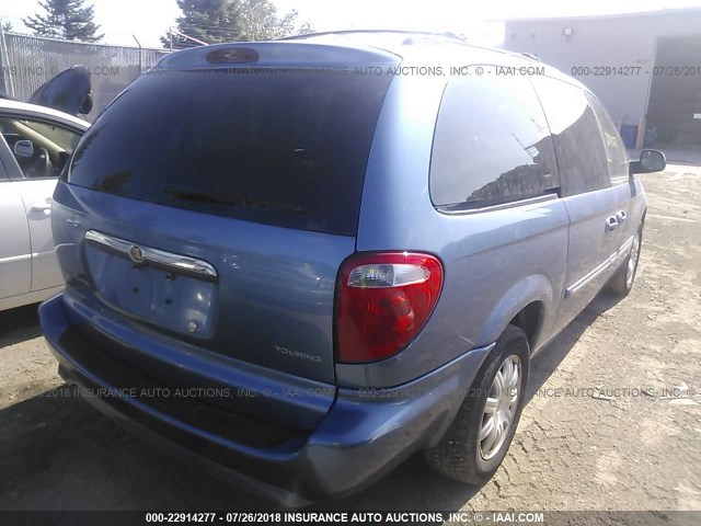 2A4GP54L07R318187 - 2007 CHRYSLER TOWN & COUNTRY TOURING BLUE photo 4