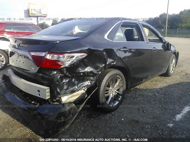4T1BF1FK3FU953711 - 2015 TOYOTA CAMRY LE/XLE/SE/XSE 黑色 照片 4