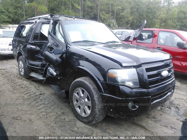 1FMFK195X7LA88522 - 2007 FORD EXPEDITION EL LIMITED BLACK photo 1