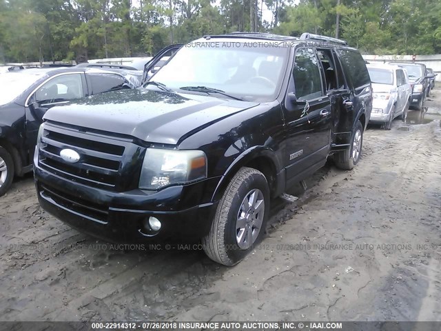 1FMFK195X7LA88522 - 2007 FORD EXPEDITION EL LIMITED BLACK photo 2