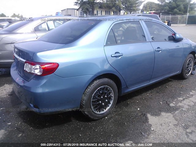 5YFBU4EE0DP139212 - 2013 TOYOTA COROLLA S/LE BLUE photo 4