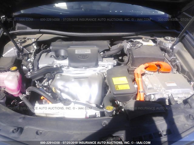 4T1BD1FK9EU113727 - 2014 TOYOTA CAMRY HYBRID/LE/XLE 灰色 照片 10