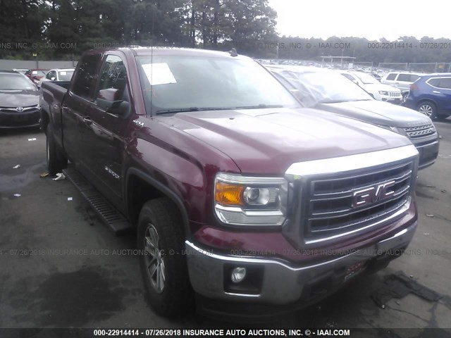 3GTU2UEC0EG308083 - 2014 GMC SIERRA K1500 SLE RED photo 1