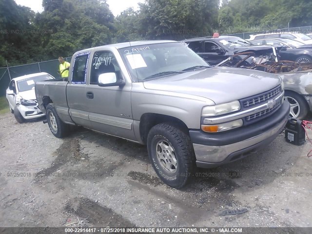 2GCEK19T111122682 - 2001 CHEVROLET SILVERADO K1500 GRAY photo 1