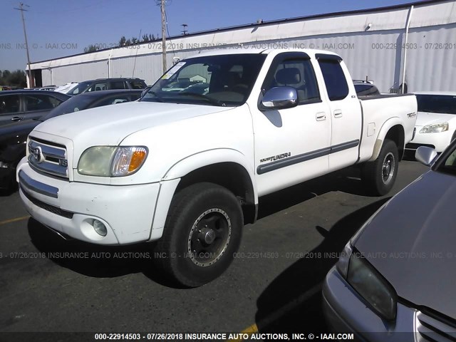 5TBBT44193S438374 - 2003 TOYOTA TUNDRA ACCESS CAB SR5 WHITE photo 2