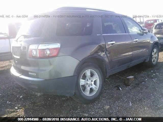 1GKEV23D89J211010 - 2009 GMC ACADIA SLT-1 BROWN photo 4