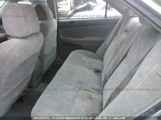 4T1BE32K42U507372 - 2002 TOYOTA CAMRY LE/XLE/SE SILVER photo 8